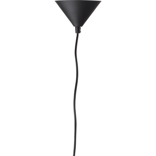 Lue Pendant Lamp in Matte Black w/ Gold Interior